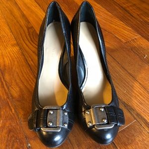 Nine West Buckle Wedge Heels